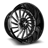 Sentali Forged Gloss Black Milled SF1BM 30x16 5x139.7 Wheels