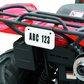 Quadboss ATV License Plate Kit - White