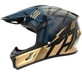 THH Helmets T710XR Battle Blue/Gold Youth - Medium