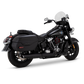 Vance & Hines 2025+ HD Softail Twin Slash 4in Round Black Slip-On Exhaust