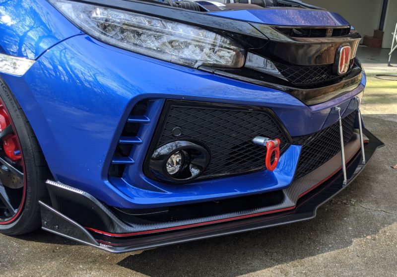 2017-2021 Honda Civic Type R Version 1 2PC Front Splitter