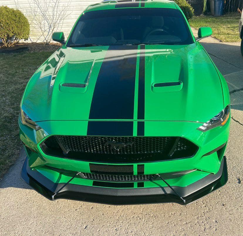 2018-2023 Ford Mustang 2PC Front Splitter