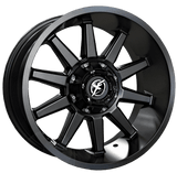 XF OFFROAD Matte Black XF-219 18x9 5x139.7/5x150 Wheels