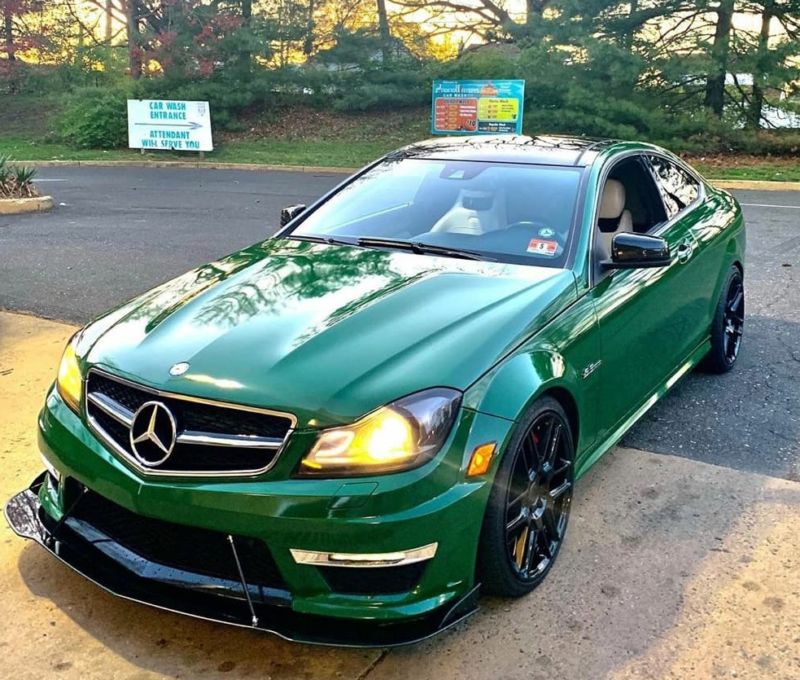 2008-2011 Mercedes Benz C63 AMG 2PC Front Splitter