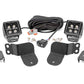LED Light Kit | Cage Mount | 2" Black Pair | White DRL | Polaris General XP 4 1000