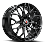 SPEC-1 RACING SP-57 Gloss Black 17x7.5 5x110/5x114.3 Wheels | Offset: 42 | Backspace: nan | Bore: nan