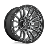 Fuel MATTE GUN METAL BLACK BEAD RING D680 22x10 8x165.1 Wheels