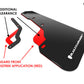 Rally Armor 18-23 Subaru Crosstrek Black UR Mud Flap w/Yellow Pearl Logo