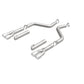 MagnaFlow Axle-Back, SS, 3in, Quad Split Rear 3.5 Tips 2015 Dodge Challenger incl SRT Hellcat