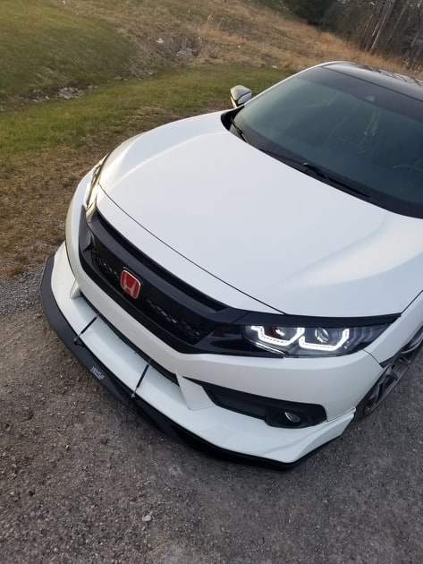 2016-2018 Honda Civic Ikon Motorsports JS Lip 2PC Front Splitter