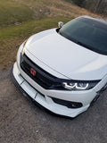 2016-2018 Honda Civic Ikon Motorsports JS Lip 2PC Front Splitter
