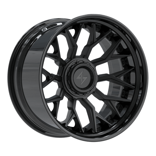 SENTALI BFX Gloss Black Lip / Matte Black Centre BFX2 22x12 8x165.1/8x180 Wheels