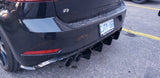 2018-2021 Volkswagen Golf R MK7.5 Rear Diffuser+Rear Corner Spats