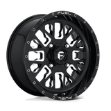 Fuel GLOSS BLACK MILLED D611 18x7 4x156 Wheels