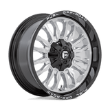 Fuel SILVER BRUSHED FACE WITH MILLED BLACK LIP D798 20x9 5x127/5x135 Wheels