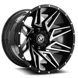 XF OFFROAD Gloss Black Machined XF-218 22x12 8x170/8x165.1 Wheels