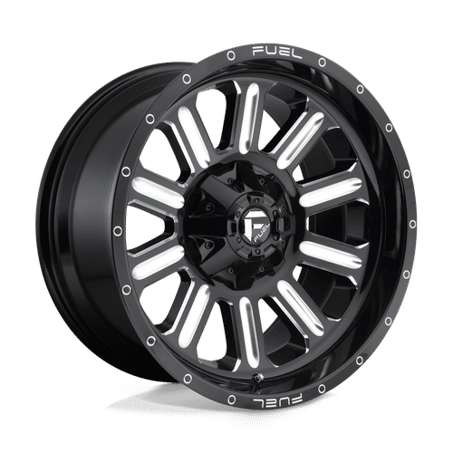 Fuel GLOSS BLACK MILLED D620 20x10 8x180 Wheels
