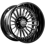 GT OFFROAD Gloss Black Milled Strike Gloss Black Milled 20x9 5x127 Wheels