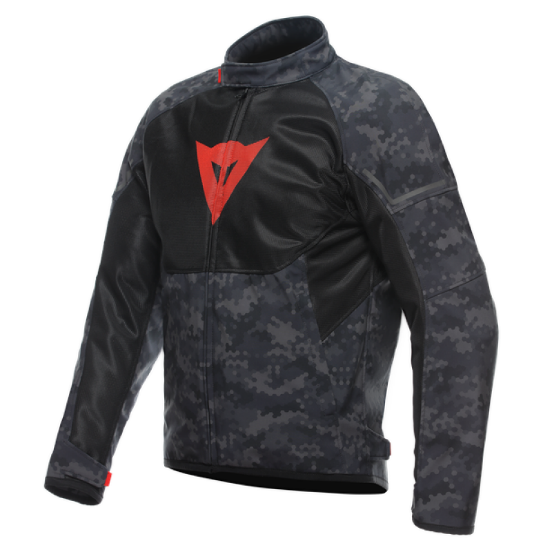 Dainese Ignite Air Tex Jacket Camo-Gray/Black/Fluorescent-Red Size - 54