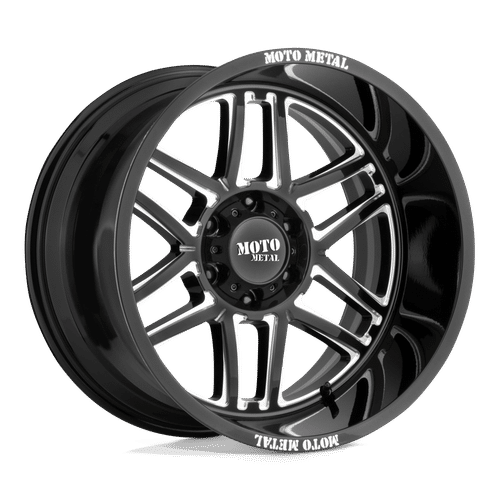 Moto Metal GLOSS BLACK MILLED MO992 FOLSOM 20x9 5x127 Wheels