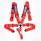NRG 5PT 3in. Seat Belt Harness / Cam Lock - Red