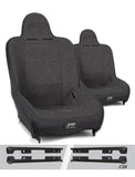 PRP Jeep Wrangler JK/JKU Premier High Back Suspension Seats Kit (Pair) - Gray
