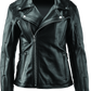 River Road Ironclad Classic Leather Jacket Black Womens - Small