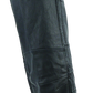River Road Longhaul Leather Chaps Black - Large