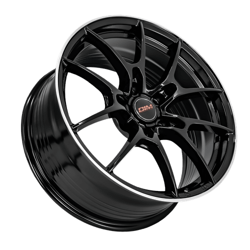 DIM Black Silver Lip WC001 BLACK SILVER LIP 18x8 5x114.3 Wheels