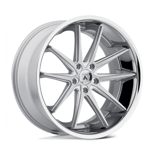 Asanti Black ABL5 20X10 5X4.5 SLVR MACH SS LIP 45MM Wheels