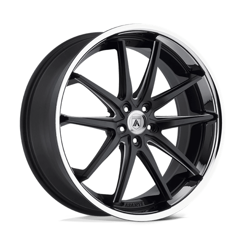 Asanti Black AB5 20X8.5 5X4.5 M-BLK MILL SS LIP 38MM Wheels