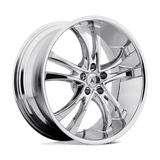 Asanti Black ABL6 22X9 5X112 CHROME 38MM Wheels