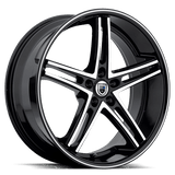 Asanti Black ABL7 22X10 5X115 MACH W/ BLK LIP 20MM Wheels