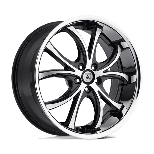Asanti Black ABL8 22X10 5X120 MACH W/ SS LIP 35MM Wheels