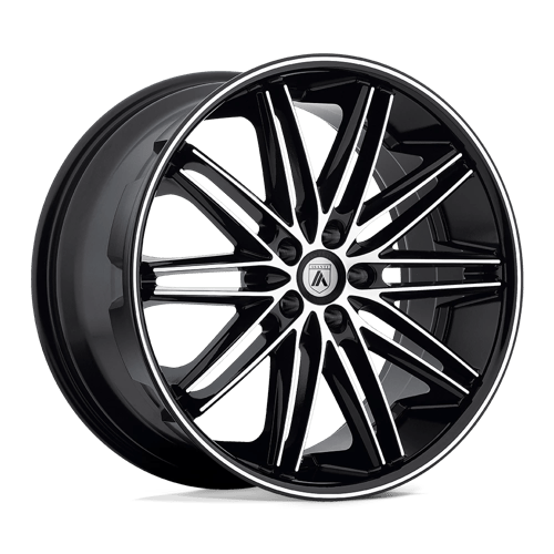 Asanti Black ABL10 20X8.5 5X112 MACH W/ BLCK LIP 38MM Wheels