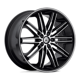 Asanti Black ABL10 20X8.5 5X112 MACH W/ BLCK LIP 38MM Wheels