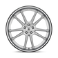 Asanti Black ABL23 22X9 5X120 BRUSH SLV CHR LIP 32MM Wheels