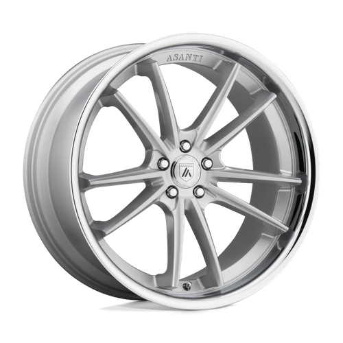 Asanti Black ABL23 22X9 5X120 BRUSH SLV CHR LIP 32MM Wheels