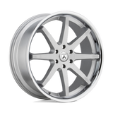 Asanti Black ABL32 24X10 6X5.5 BRUSH SLV CHR LIP 30MM Wheels