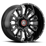 Asanti Off Road AB808 20X9 6X5.5 G-BLK MILL 18MM Wheels