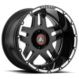 Asanti Off Road AB809 22X10 5X5.0 G-BLK MILL -18MM Wheels