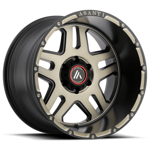 Asanti Off Road AB809 20X12 6X5.5 M-BLK MACH TCC -44MM Wheels