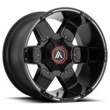 Asanti Off Road AB811 20X10 8X180 S-BLK MILL/ACC -24MM Wheels