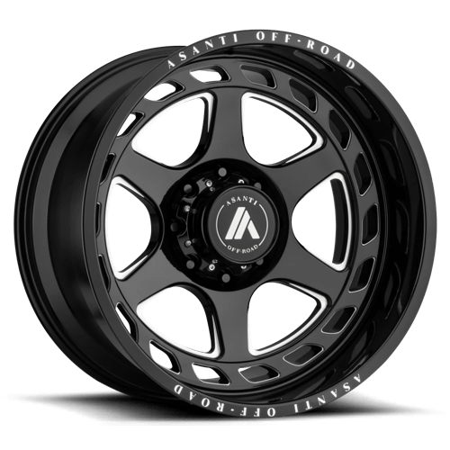 Asanti Off Road AB816 20X12 6X5.5 G-BLK MILL -44MM Wheels