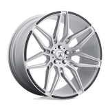 Asanti Black ABL11 22X10.5 5X115 BRUSH SLV 25M 72CB Wheels