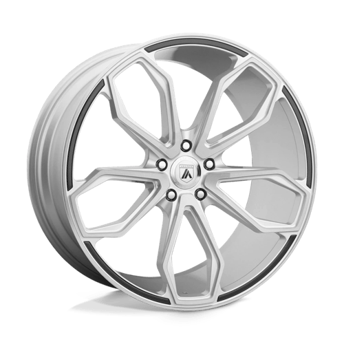 Asanti Black ABL19 22X10.5 5X4.5 BRUSHED SLV 35MM Wheels