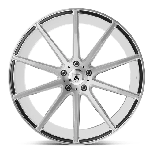 Asanti Black ABL20 22X10.5 5X4.5 BRUSHED SLV 35MM Wheels