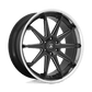 Asanti Black ABL29 24X10 6X5.5 G-BLK MILL CHR LP 30MM Wheels