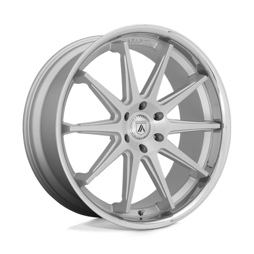 Asanti Black ABL29 22X10 6X135 BRSH SLV CHR LP 30MM Wheels
