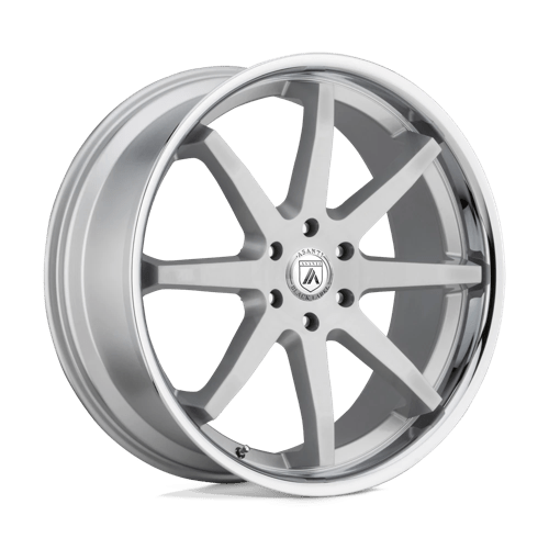 Asanti Black ABL32 20X9 5X5.0 BRUSH SLV CHR LIP 30MM Wheels